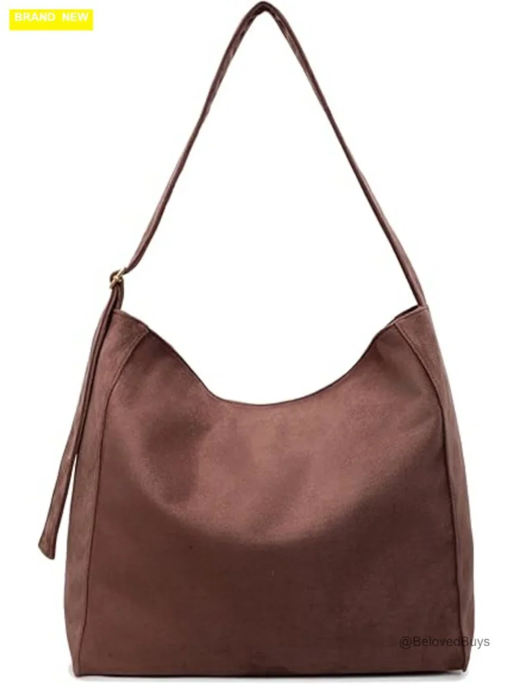 Faux Suede Slouchy Hobo Shoulder Bag Large Crossbody Tote for Work Travel